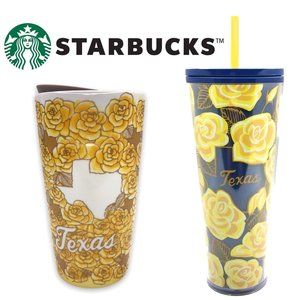 TWO Starbucks TEXAS tumblers NEW